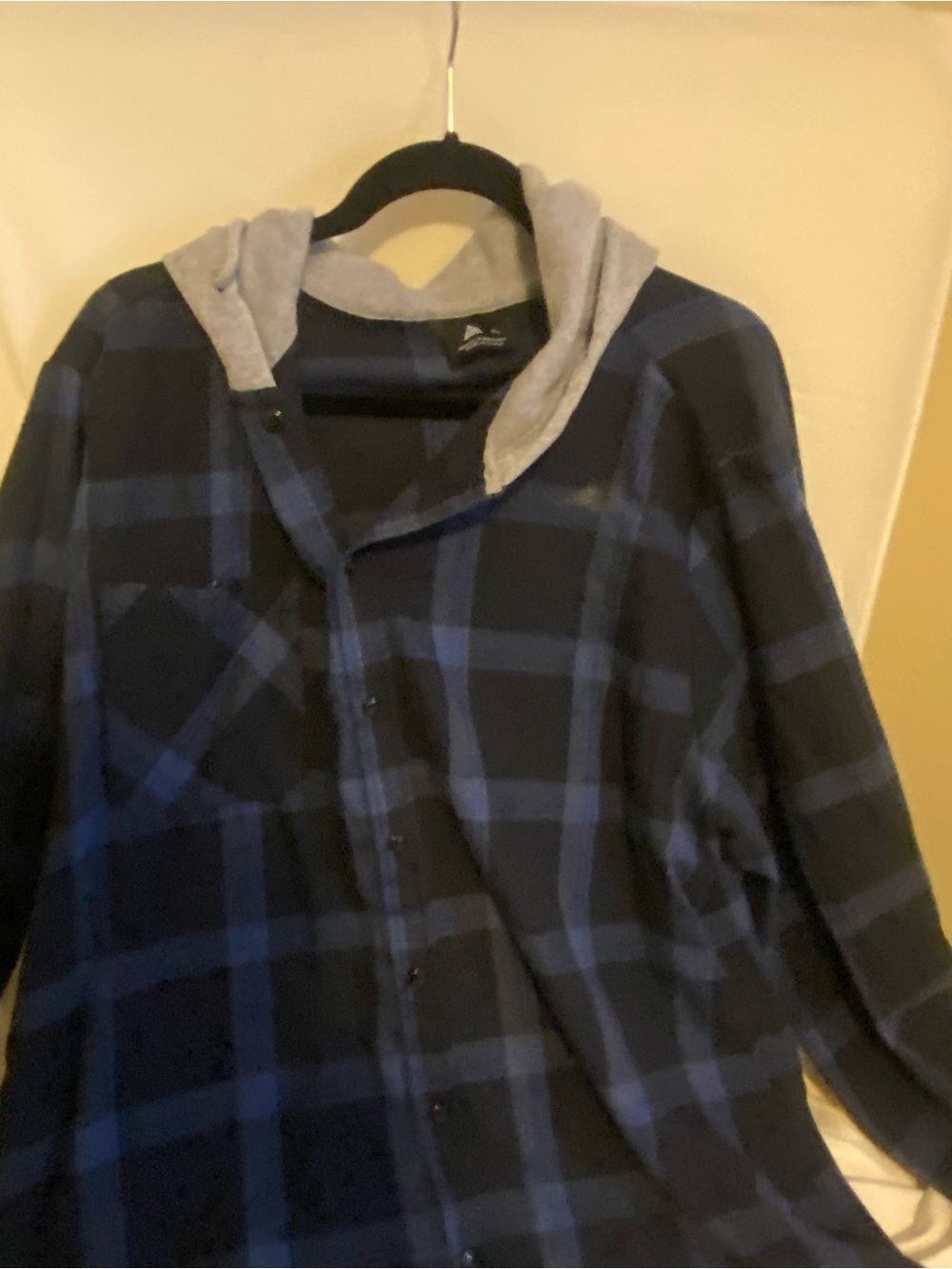 Kids Blue Plaid Hooded Jacket - Unbranded